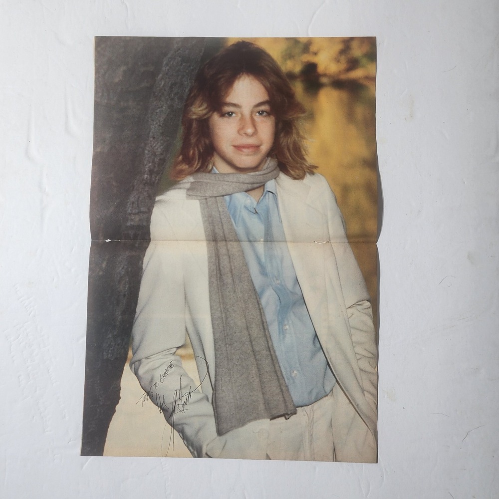 Leif Garrett facsimile autograph centerfold poster clipping vintage 10.5x16